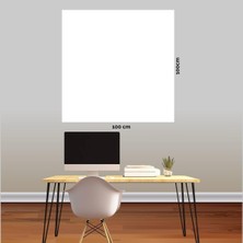 Beyaz 100X100 Statik Akıllı Tutunabilir 2 Adet Kağıt Tahta