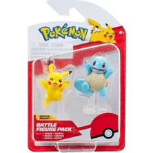 Jazwares Pokemon Squirtle Pikachu Battle 2'li Figür Seti PKW3279