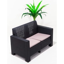 Aksu 2'li Bahçe&balkon Koltuk/antrasit