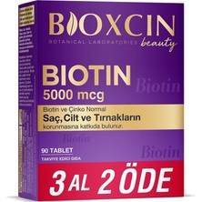 Biotin 5000 Mcg | Saç ve Tırnak Sağlığı Için Biotin + Çinko | Yorgunluk ve Enerji Metaboliz