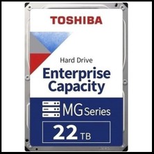 Toshiba Toshıba Enterprıse, MG11ACA22TE, 3.5", 22TB, 1024MB, 7200 Rpm, 7/24 Güvenlik, Data Center, Nas, Server, HDD (Türkiye Distribütörü Garantili)