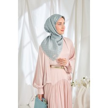 Silk Home Twill Ipek Eşarp Mini Bouquet Bebe Mavi