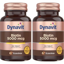 Biotin 5000 Mcg 100 Tablet-Saç & Cilt (2 Paketi)