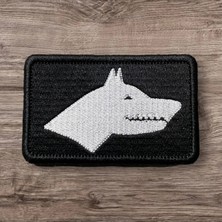 Moontime Alaçatı Siyah Zemin Göktürk Bayrağı Patch Arma 8 x 5 cm