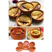 Moontime Alaçatı 6'lı Çömlek Sütlaç ve Güveç Seti, Sufle Kabı, Kase Takımı
