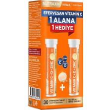 Effervescent Vitamin C-D-Zinc – 1000 Mg C Vitamini, 400 Iu D3 ve 10 Mg Çinko Içeren Portakal Ar