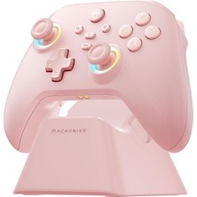 Machenike G3 V2 3 Modlu Kablosuz Oyun Kolu Hall Joystick Şarj Standlı Cherry Pembe