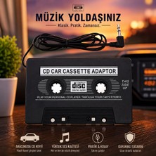 Gaman Oto Kaset Adaptörü Aux Araç Teyp Kaset Dönüştürücü Mp3 Telefon CD Uyumlu