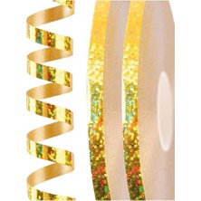 CATEKSSS Rafya Helogramlı 5mm 10 Metre Altın 200 Parça BRS-3292