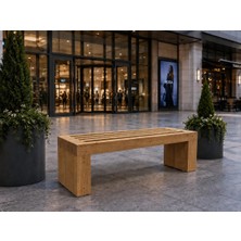 Moontime Alaçatı Ahşap Masif Oturma Bankı