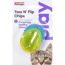 Moontime Alaçatı Toss N' Flip Chips Chew Kedi Oyuncağı, Mavi - 67842