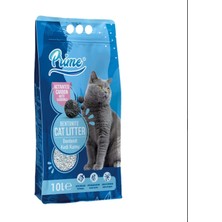 Prime Bentonit Kedi Kumu, Aktif Karbonlu, 10 Litre, Koku Kontrolü Için Toz Emici Özellikli
