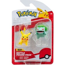 Jazwares Pokemon Bulbasaur Pikachu Battle 2 Li Figür Seti PKW3281