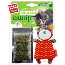 Moontime Alaçatı Refillable Catnip Bear With 3 Catnip Teabags In Ziplock Bag