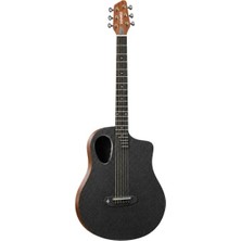 Donner Rising G2 Carbon Fiber Elektro Akustik Gitar (Natural)