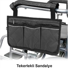 Moontime Alaçatı Tekerlekli Sandalye, Yürüteç, Elektrikli Tekerlekli Sandalye, Transfer Sandalyesi Çantası, Gri