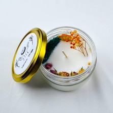 Asitan Kokulu El Yapımı %100 Vegan ve Organik Özel Günler Için Uygun Özel Cam Kavanozda Soya Mum, Uz