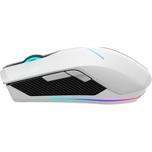 Machenike M721 3 Modlu Kablosuz Oyuncu Mouse SG8925 10000 Dpı Rgb Bluetooth Beyaz