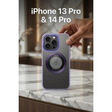 Iphone 13 Pro Eflatun Kenarlı Magnet Kılıf