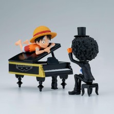 Bandai Bandaı One Piece Monkey D. Luffy & Brook Log Stories Wcf – Spirits Official Prize Figure Anime Figür