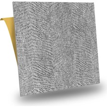 Tink Kendinden Yapışkanlı Keçe Kare Halı Kıvırcık Desen Gri 48X48 cm 4 Adet (0,92 M²)