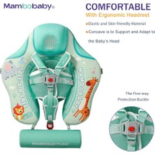 Mambobaby Yüzme Simidi - Zoo, Emniyetli, Gölgelikli ve Ayak Destekli