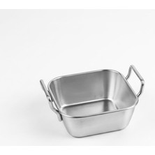 Asitan ® Paslanmaz Çelik Kulplu Sunum Kasesi - Atıştırmalık, Sosluk ve Servis Kabı - Mat Altın & G�