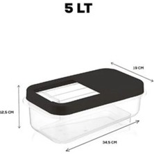 Moontime Alaçatı Reagan Tablet ve Deterjan Saklama Kutusu 5 Lt Antrasit 717737