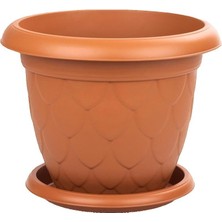 Asitan SO-D010 Damla Desen Tabaklı Saksı Takımı 25 Litre No:10