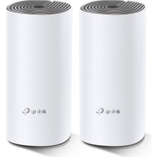 Ozkr Store Tp-Lınk Deco-E4, AC1200, Ikili Mesh, 1200MBPS, Dual Band, 2port Megabit Lan, 260M2 Çekim Alanı, Router, Geniş Alan Internet Ağı Sağlayıcısı