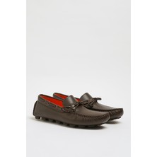 Faruk Balkanas Rock V2 Model Hakiki Natural Deri Kauçuk Taban Loafer Ayakkabı