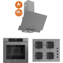 Ferre Flowart SERISI(QBL63CPR-SS208-D065 Sa ) Ankastre Set