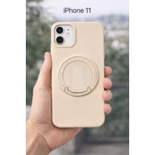 Iphone 11 Bej Rengi Magnet Kılıf