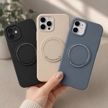iPhone 11 Pro Uyumlu 3 Lü Set Magsafe Standlı Silikon Kılıf – Manyetik Yüzüklü Telefon Kılıfı