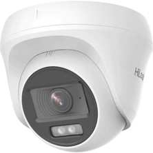 Ozkr Store Hılook THC-T127-LPS, 2mpix, 2.8mm Lens, 20MT Gece Görüşü, Dual Light, Dahili Mikrofon, Dome Kamera