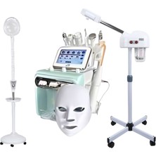 MDY Medikal Hydrafacial Cilt Bakım Seti Buhar Loop Yüksek Frekans LED Maske Güzellik Merkezi Kuaför Için Uygun Profesyonel Cilt Bakım Seti