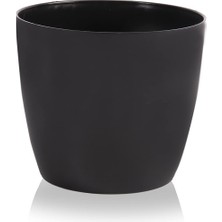 Asitan YK03 Yakut Saksı No:3 Drenaj Aparatı ile Birlikte 17,3cm, 4,4 Litre Siyah