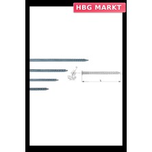 HBG Markt Mey Ithalat® Buldex Vida 7,5X200 Dubelsiz Vida 20 cm 10 Adet