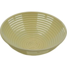 Moontime Alaçatı Yıkanabilir Yuvarlak Hamur Mayalama Sepeti (Banneton) Hijyenik & Kırılmaz Yuvarlak 25X9