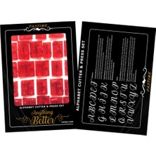 Moontime Alaçatı Anything Better Büyük Harfler Şeker Hamuru Kesici ve Transfer Set