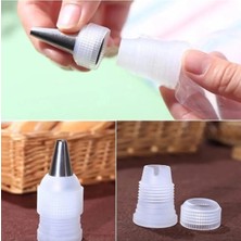 Moontime Alaçatı Krema Sıkma Torbası Ucu Adaptör Şanti Torbası Adaptörü, Small + 2 Adet Şanti Torbası