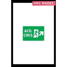 HBG Markt Mey Ithalat® Acil Çıkış Uyarı Levhası 17,5X25 Kod: 946