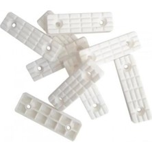 Moontime Alaçatı 20 Adet Plastik Baza Pabucu Beyaz Masa Ayakları Gri Tr Renk Değiştirme