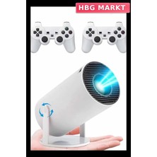 HBG Markt Mey Ithalat® Ayaklı Oyun Projeksiyonu Çift Kollu Taşınabilir Sinema Projektörü