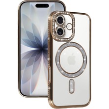 ALK Mey Ithalat®   iPhone 17 Joke Simli Magneticsafe Kılıf - Gold