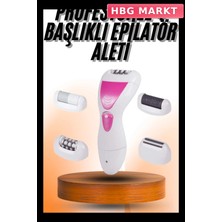 HBG Markt Mey Ithalat® 4 Başlıklı Bakım Cihazı Epilatör Tüy Alma Makinesi Topuk Törpüsü