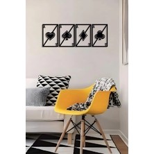Moontime Alaçatı 4 As Ahşap Duvar Dekoru - Duvar Süsü 70 x 25CM