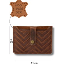 Santini Collection Kartlık Erkek Hakiki Deri Cüzdan Desen Baskılı Ince 3 Gözlü Kartlık Fonksiyonel Hediye – Vector
