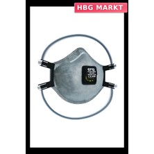 HBG Markt Aktif Karbon Serisi 7210 Ac Ffp2 V Nr D Ventilli Maske Gri