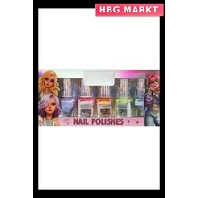 HBG Markt Neon Renkli Oje Seti 5'li Paket Oyun Seti